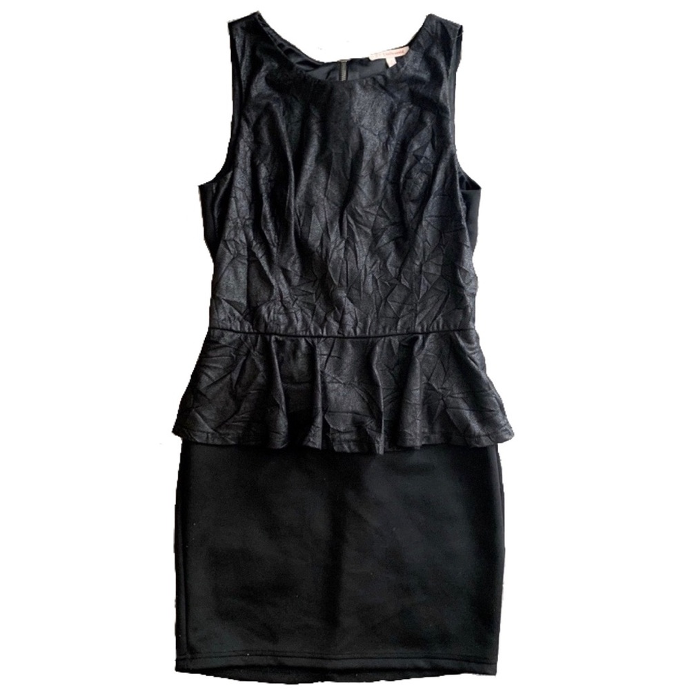 Black Peplum Dress
